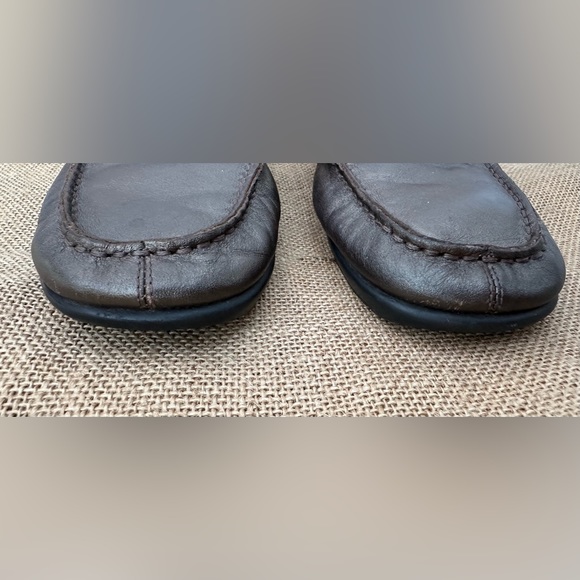 Judith Gray Green Metallic Loafers - Picture 8 of 9